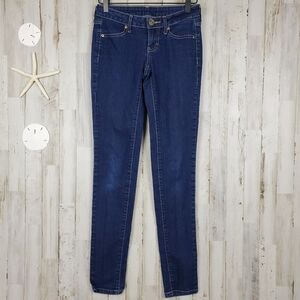 City Streets Dark Wash Skinny Denim Jeans Size 0